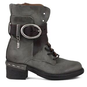 A.S.98 Newhall Combat Boot In Ash Grey Size EU 38